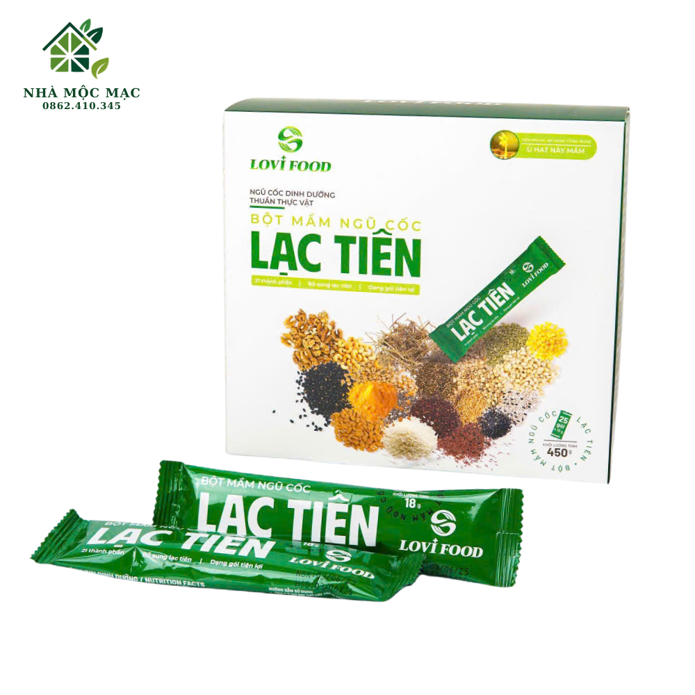 Bột Mầm Ngũ Cốc Lạc Tiên LoviFood 450g