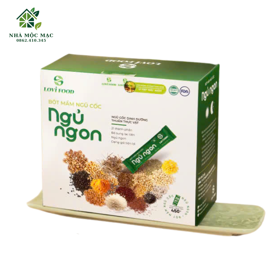Bột Mầm Ngũ Cốc Ngủ Ngon LoviFood 450g
